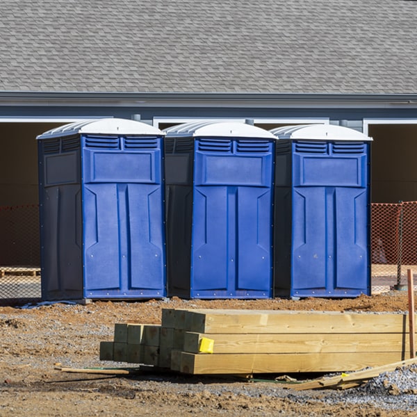 what is the maximum capacity for a single porta potty in Moyie Springs ID